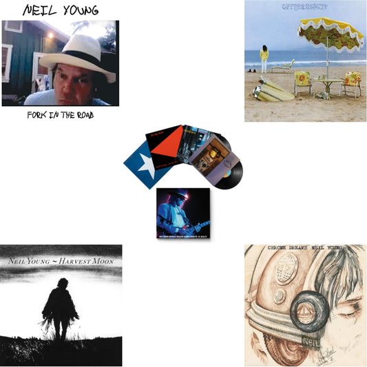 Chrome Dreams (2LP) & Official Release Series Discs 13, 14, 20 & 21 & Harvest Moon (2LP) & On The Beach & Fork In The Road (140G)