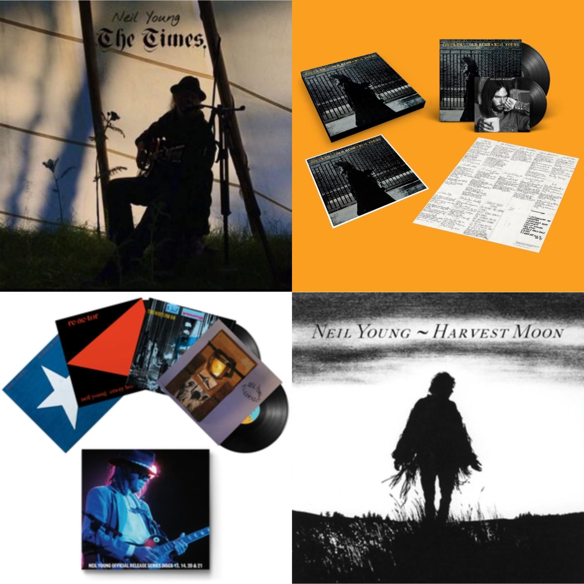 This is a 4 LP Vinyl SKU bundle.
1.This LP Vinyl is brand new.Format: LP VinylThis item's title is: TimesArtist: Neil YoungLabel: WARNER BROSBarcode: 093624885788Release Date: 2/19/2021
2.This LP Vinyl is brand new.