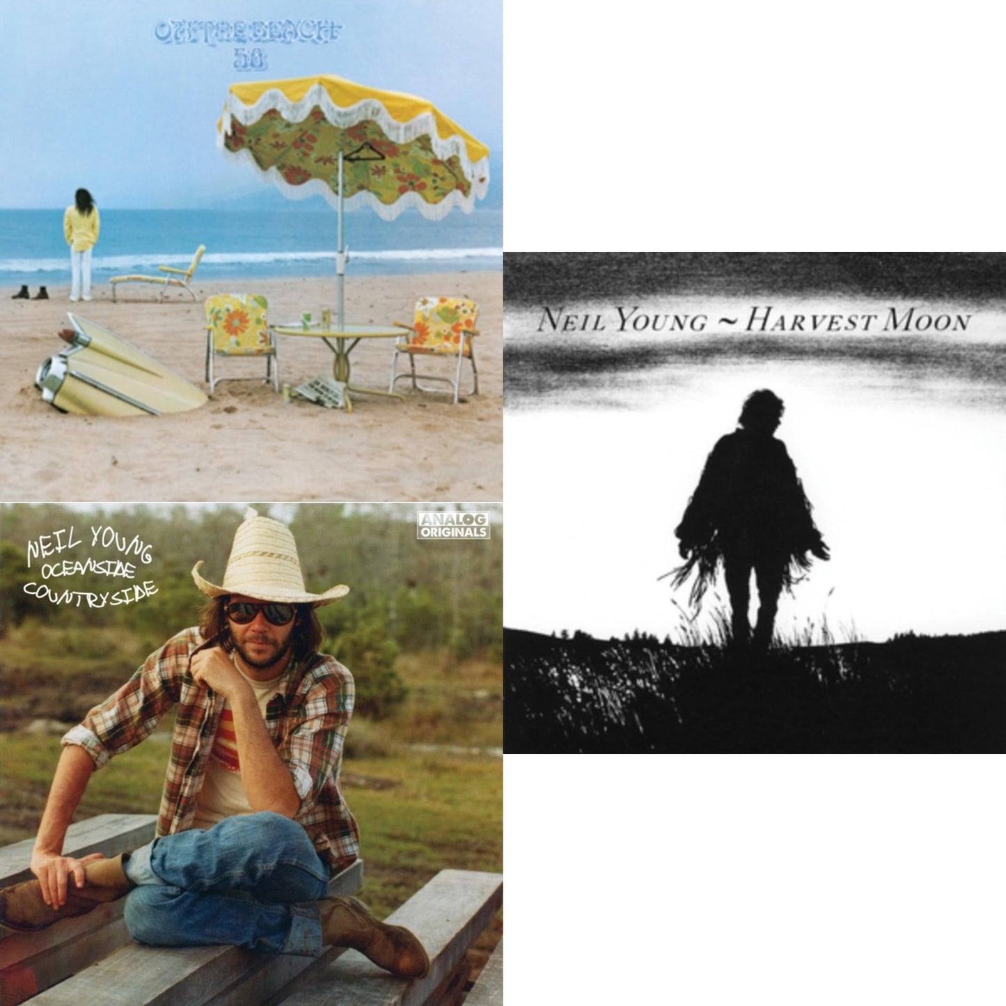 On The Beach (Clear LP Vinyl/50Th Ann) & Oceanside Countryside & Harvest Moon (2LP)