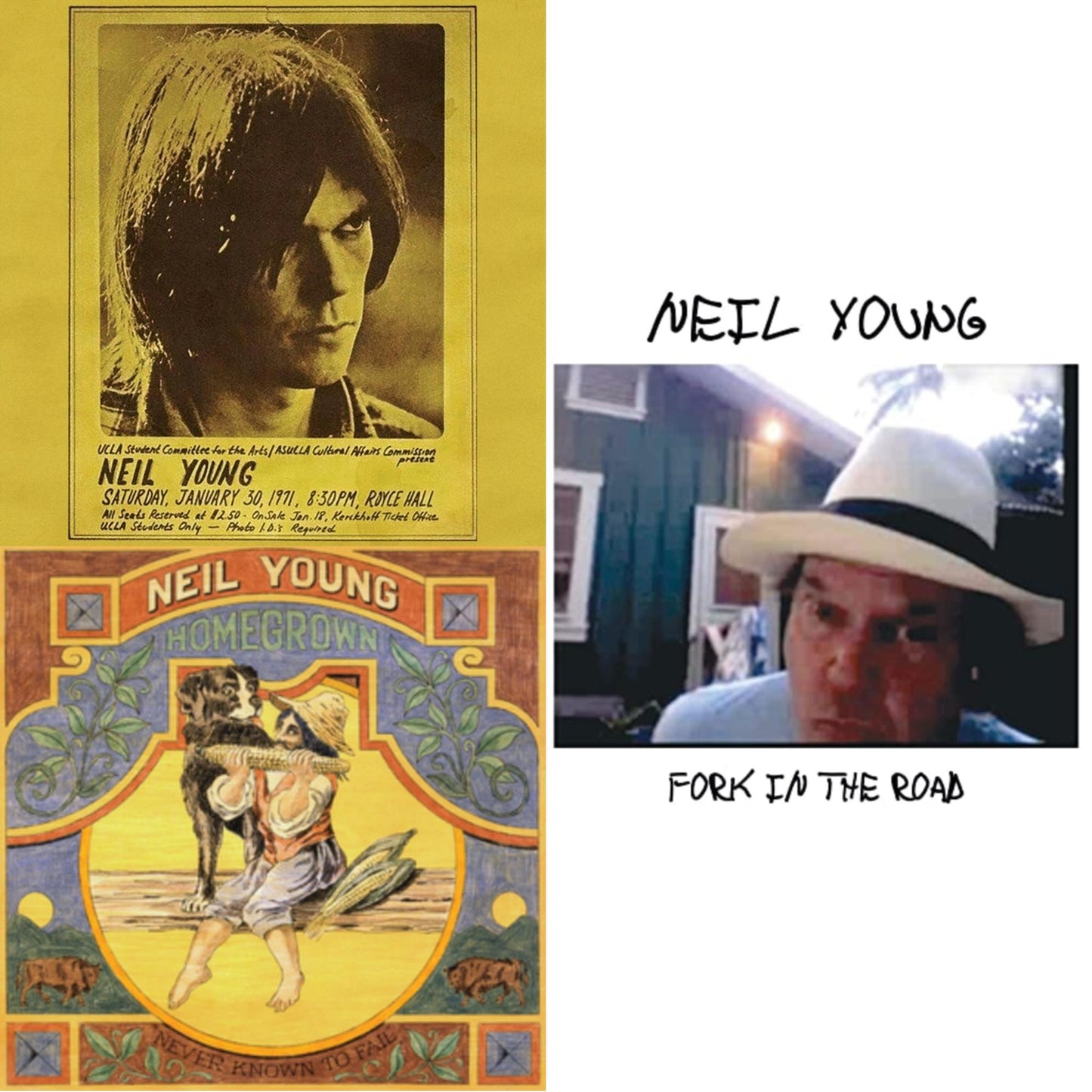 Royce Hall 1971 & Homegrown & Fork In The Road (140G)