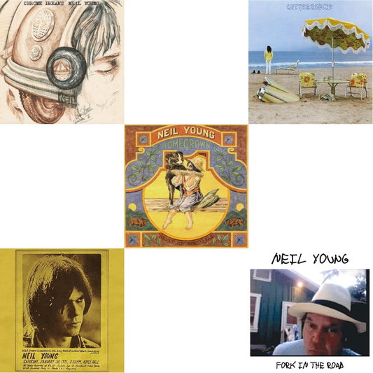 Chrome Dreams (2LP) & Royce Hall 1971 & Homegrown & On The Beach & Fork In The Road (140G)