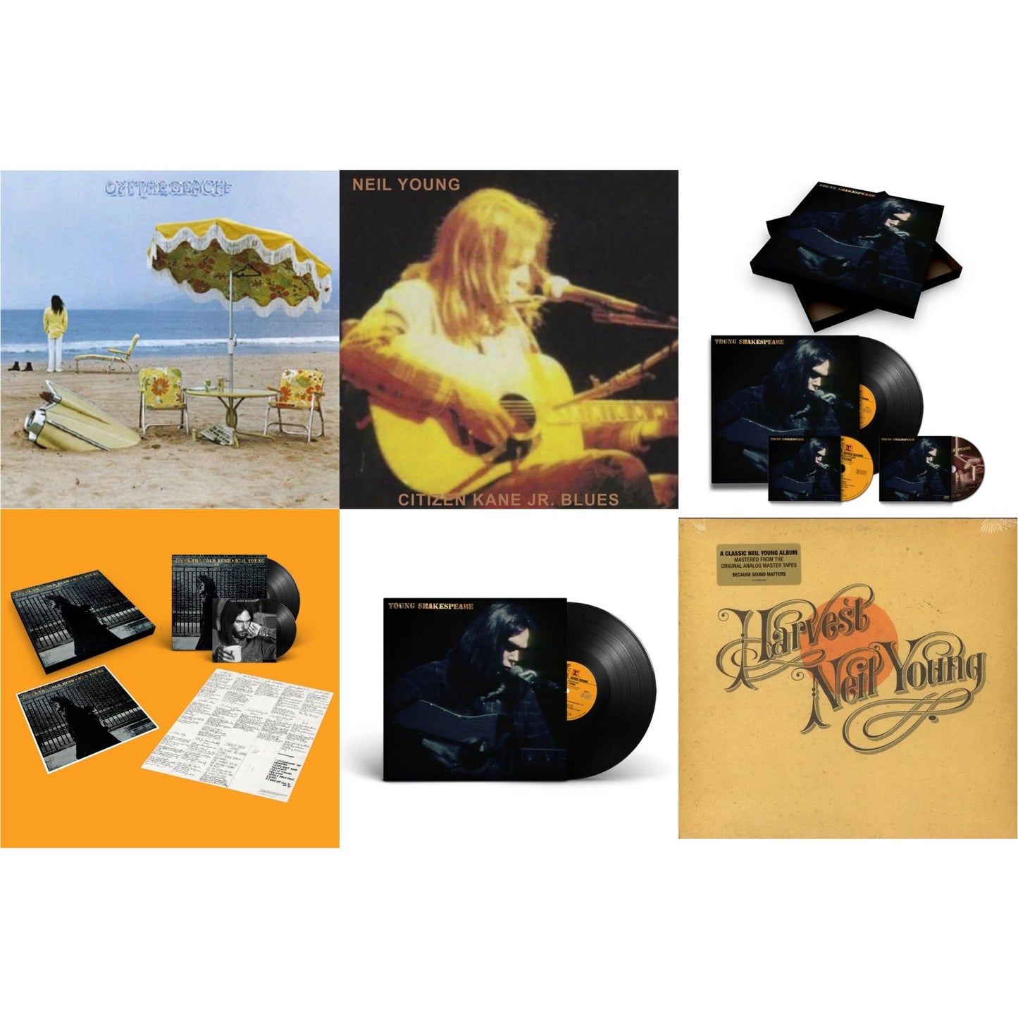 Citizen Kane Jr. Blues 1974 (Live At The Bottom Line) & Young Shakespeare (Deluxe) & Young Shakespeare & After The Gold Rush (50Th Anniv Ed) & On The Beach & Harvest