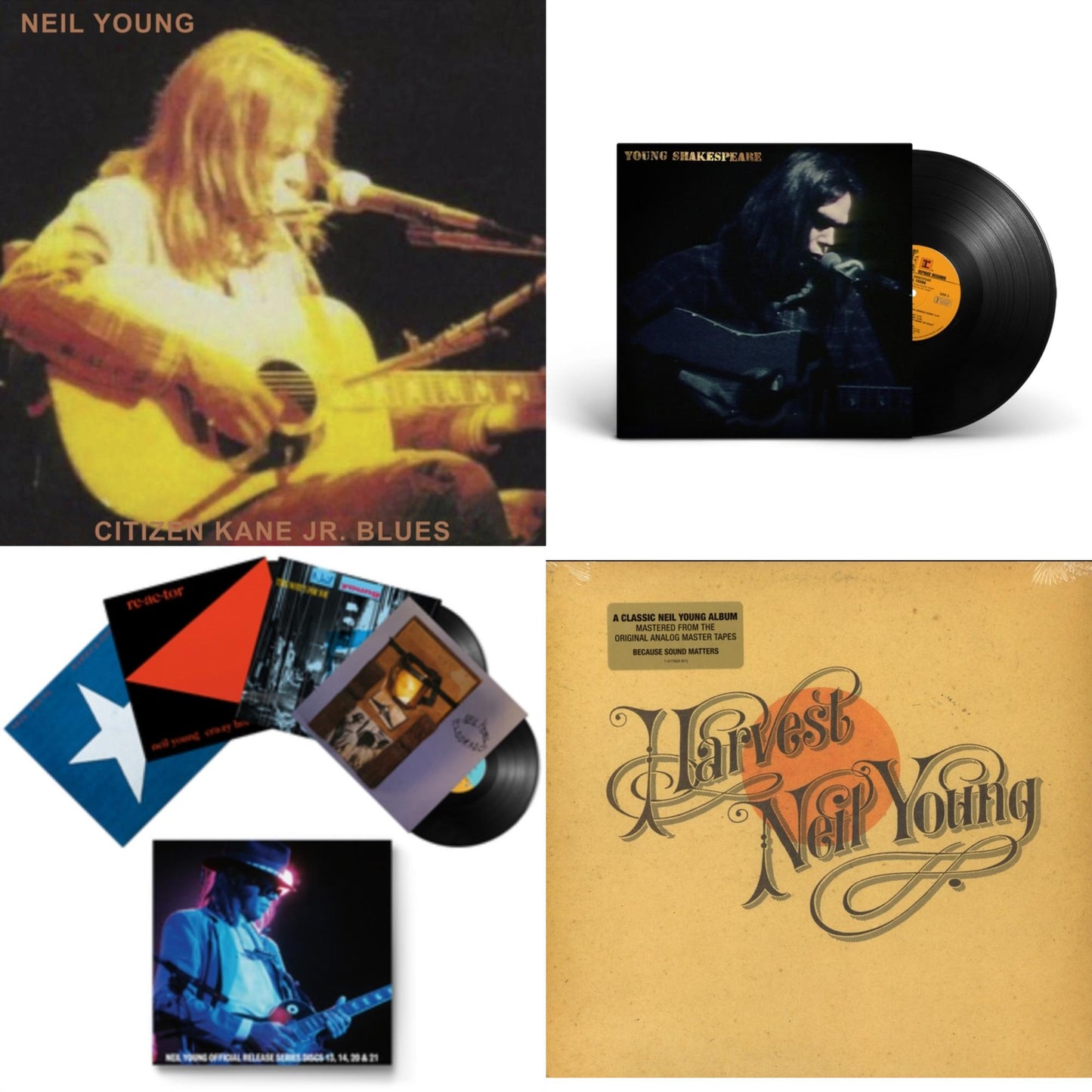 Citizen Kane Jr. Blues 1974 (Live At The Bottom Line) & Young Shakespeare & Official Release Series Discs 13, 14, 20 & 21 & Harvest