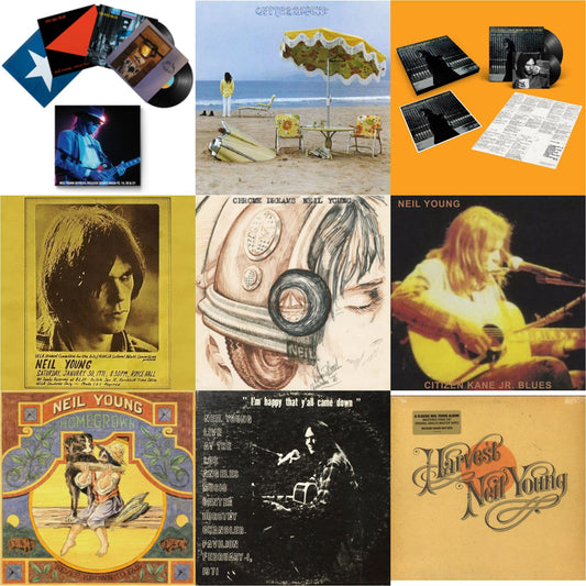 Chrome Dreams (2LP) & Royce Hall 1971 & Citizen Kane Jr. Blues 1974 (Live At The Bottom Line) & Dorothy Chandler Pavilion 1971 & After The Gold Rush (50Th Anniv Ed) & Official Release Series Discs 13, 14, 20 & 21 & Homegrown & On The Beach & Harvest