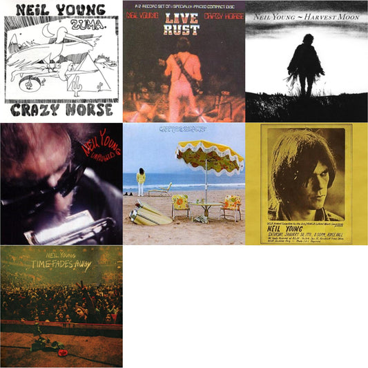 Zuma & Live Rust & Harvest Moon & Unplugged & On The Beach & Royce Hall 1971 & Time Fades Away