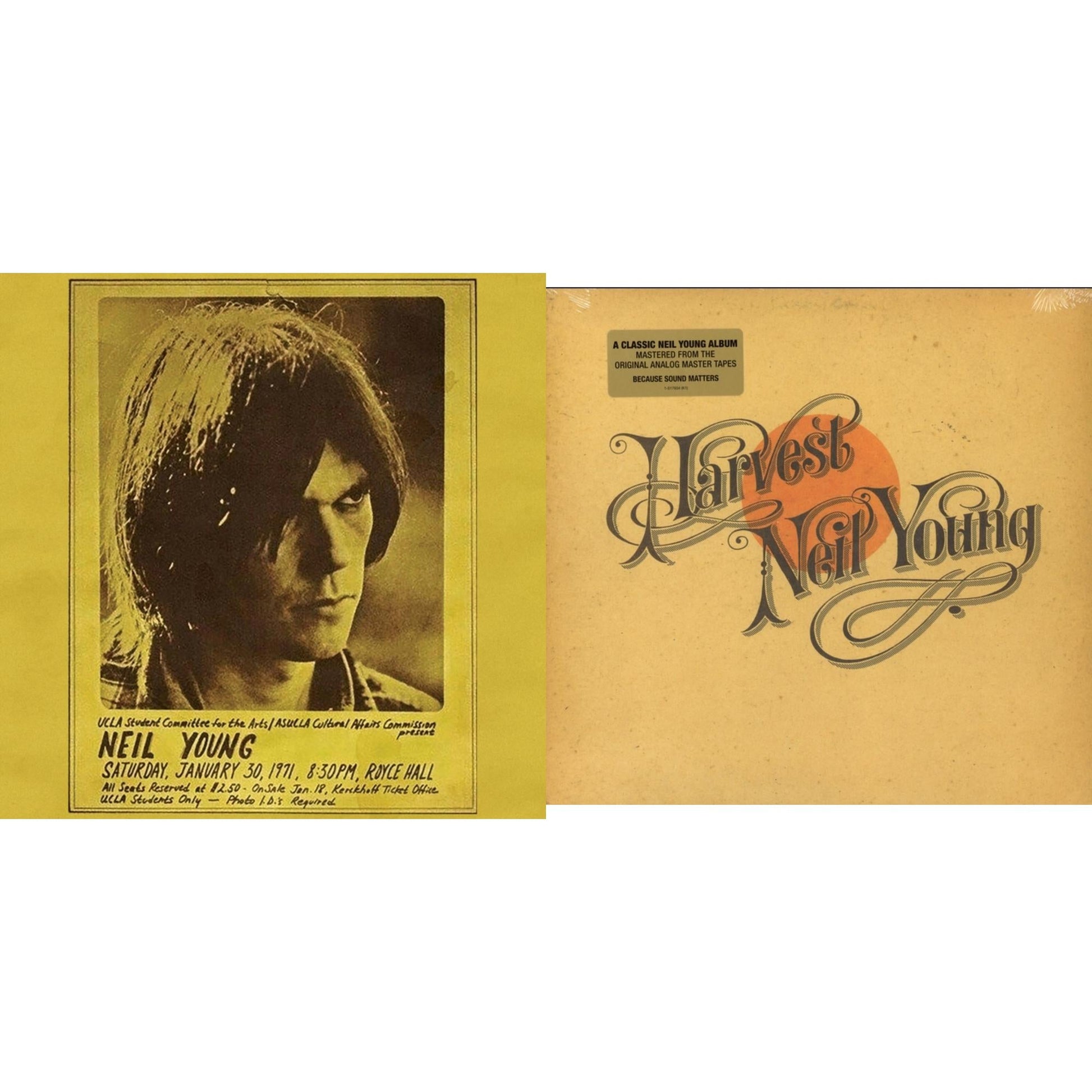 This is a 2 LP Vinyl SKU bundle.
1.This LP Vinyl is brand new.Format: LP VinylMusic Style: Italo-DiscoThis item's title is: Royce Hall 1971Artist: Neil YoungLabel: REPRISEBarcode: 093624885085Release Date: 6/3/2022
2.This LP Vinyl is brand new.