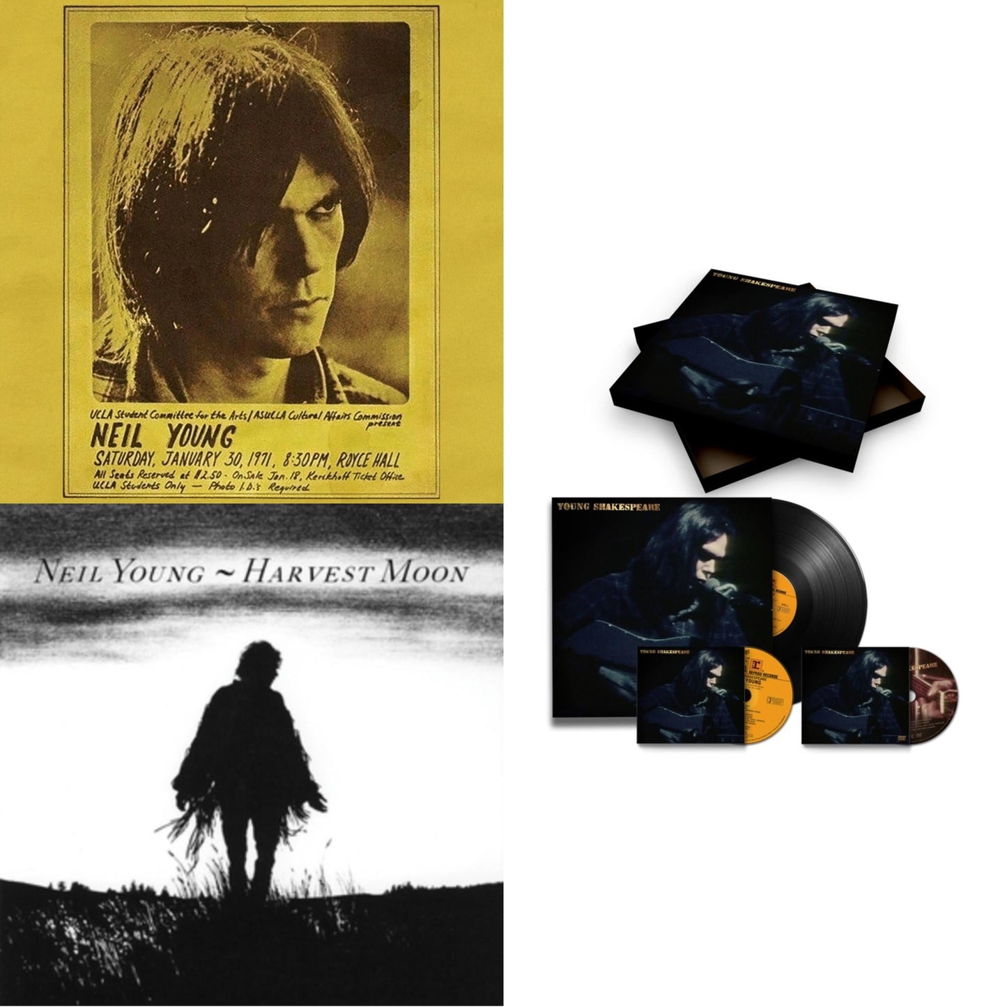 This is a 3 LP Vinyl SKU bundle.
1.This LP Vinyl is brand new.Format: LP VinylMusic Style: Italo-DiscoThis item's title is: Royce Hall 1971Artist: Neil YoungLabel: REPRISEBarcode: 093624885085Release Date: 6/3/2022
2.This LP Vinyl is brand new.
