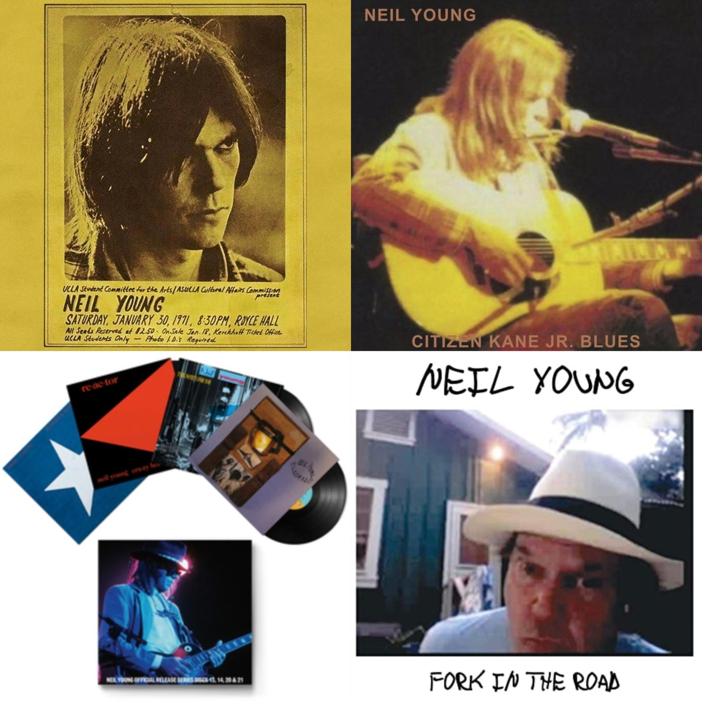 Royce Hall 1971 & Citizen Kane Jr. Blues 1974 (Live At The Bottom Line) & Official Release Series Discs 13, 14, 20 & 21 & Fork In The Road (140G)