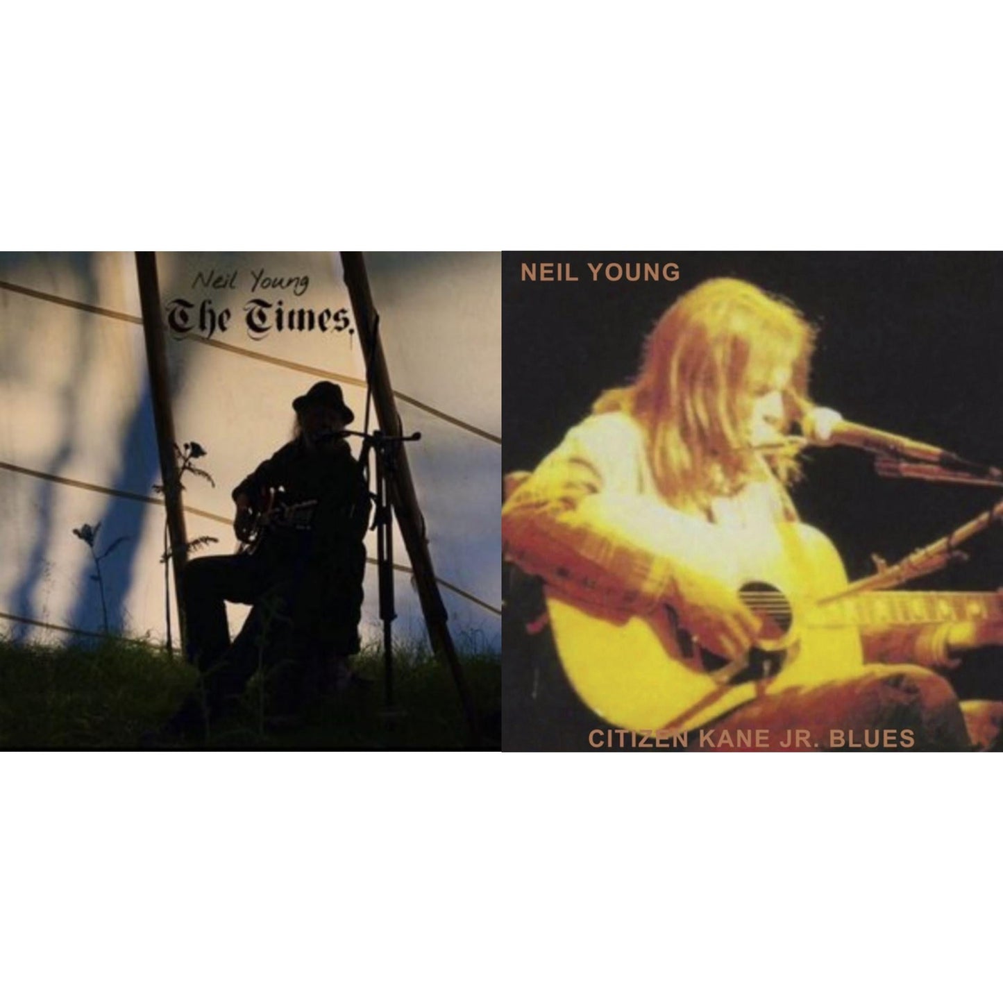 Neil Young - Citizen Kane Jr. Blues 1974 (Live At The Bottom Line) & Times - LP Vinyl Bundle