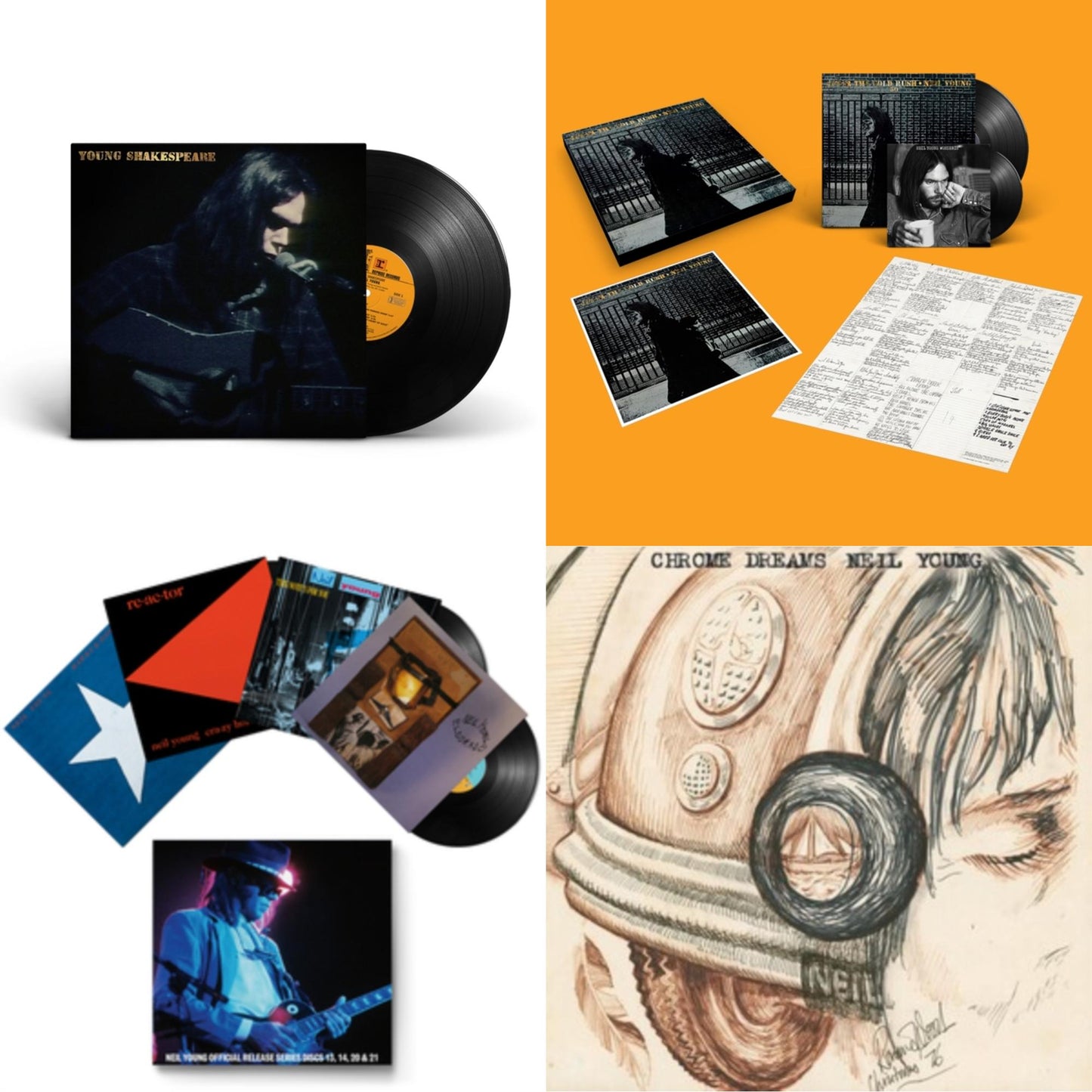 Chrome Dreams (2LP) & Young Shakespeare & After The Gold Rush (50Th Anniv Ed) & Official Release Series Discs 13, 14, 20 & 21