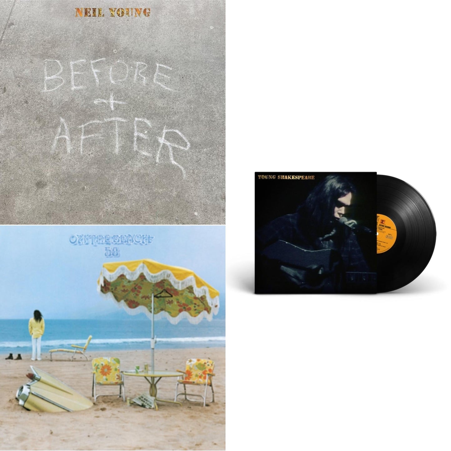 Before & After (Clear LP Vinyl) (I) & On The Beach (Clear LP Vinyl/50Th Ann) & Young Shakespeare