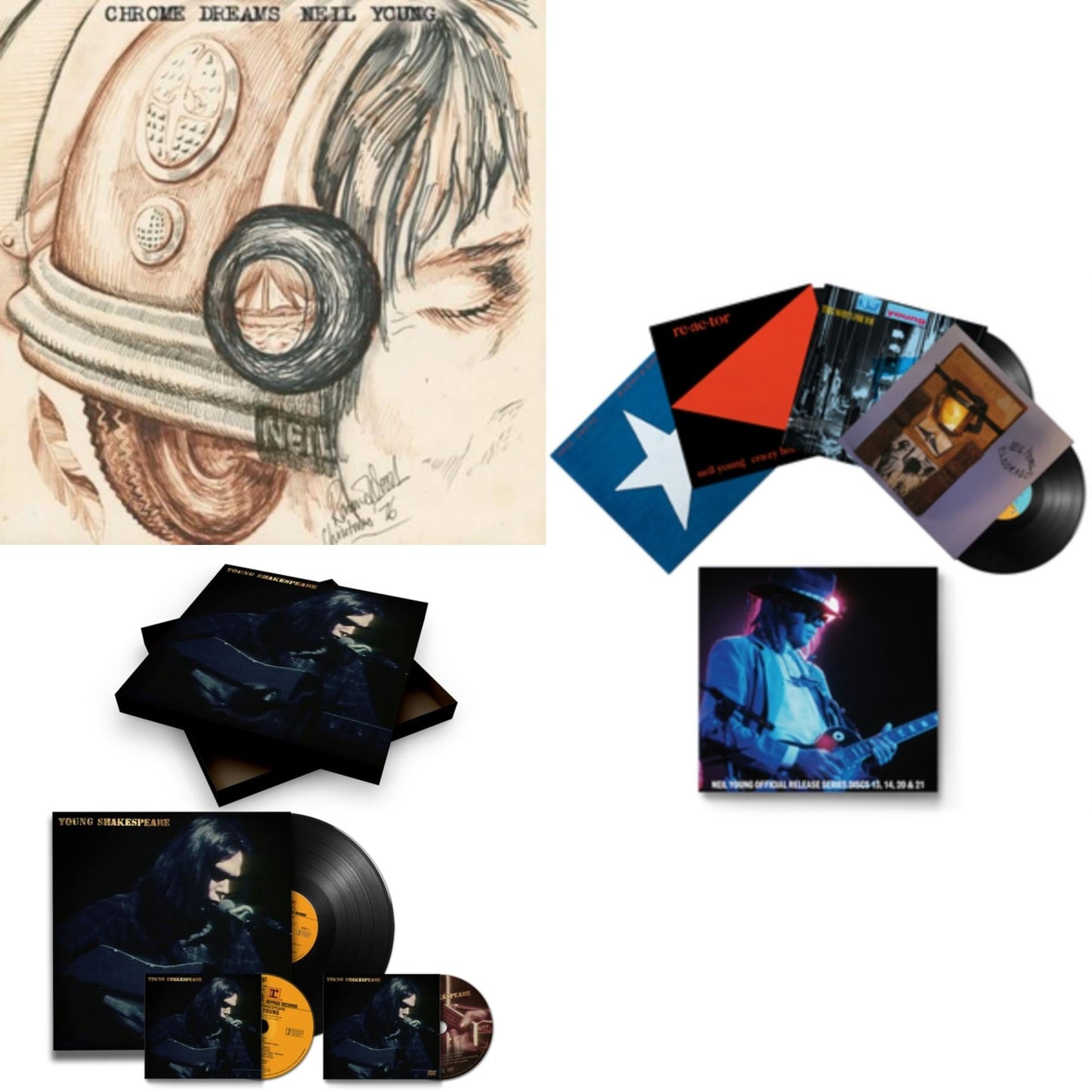 Chrome Dreams (2LP) & Young Shakespeare (Deluxe) & Official Release Series Discs 13, 14, 20 & 21