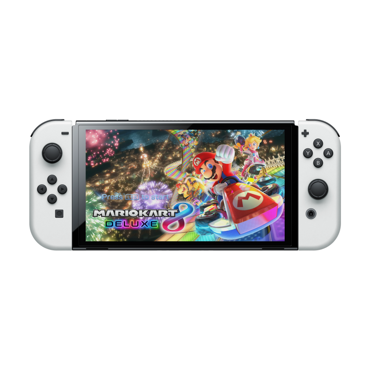 This is brand new.Nintendo Switch™ – OLED Model: Mario Kart™ 8 Deluxe Bundle  This bundle has everything you need to start playing right away, including a Nintendo Switch™ – OLED Model system with Neon Red and Neon Blue Joy-Con™ controllers. Plus, enjoy an added value of $79.