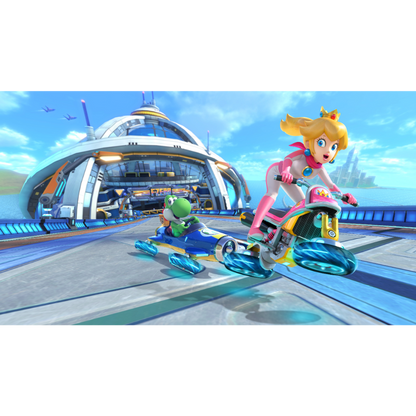 This is brand new.Nintendo Switch™ – OLED Model: Mario Kart™ 8 Deluxe Bundle  This bundle has everything you need to start playing right away, including a Nintendo Switch™ – OLED Model system with Neon Red and Neon Blue Joy-Con™ controllers. Plus, enjoy an added value of $79.