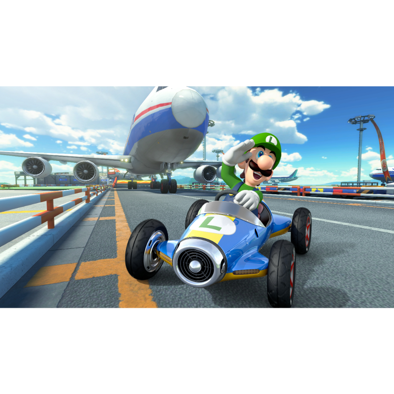 This is brand new.Nintendo Switch™ – OLED Model: Mario Kart™ 8 Deluxe Bundle  This bundle has everything you need to start playing right away, including a Nintendo Switch™ – OLED Model system with Neon Red and Neon Blue Joy-Con™ controllers. Plus, enjoy an added value of $79.