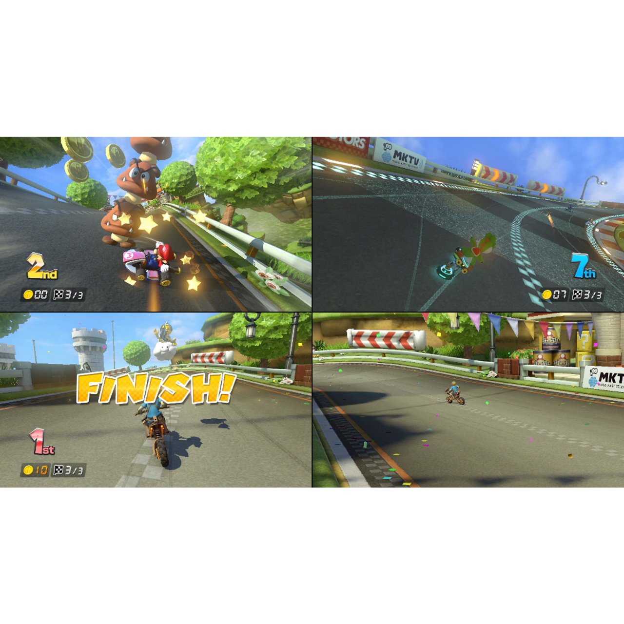 This is brand new.Nintendo Switch™ – OLED Model: Mario Kart™ 8 Deluxe Bundle  This bundle has everything you need to start playing right away, including a Nintendo Switch™ – OLED Model system with Neon Red and Neon Blue Joy-Con™ controllers. Plus, enjoy an added value of $79.