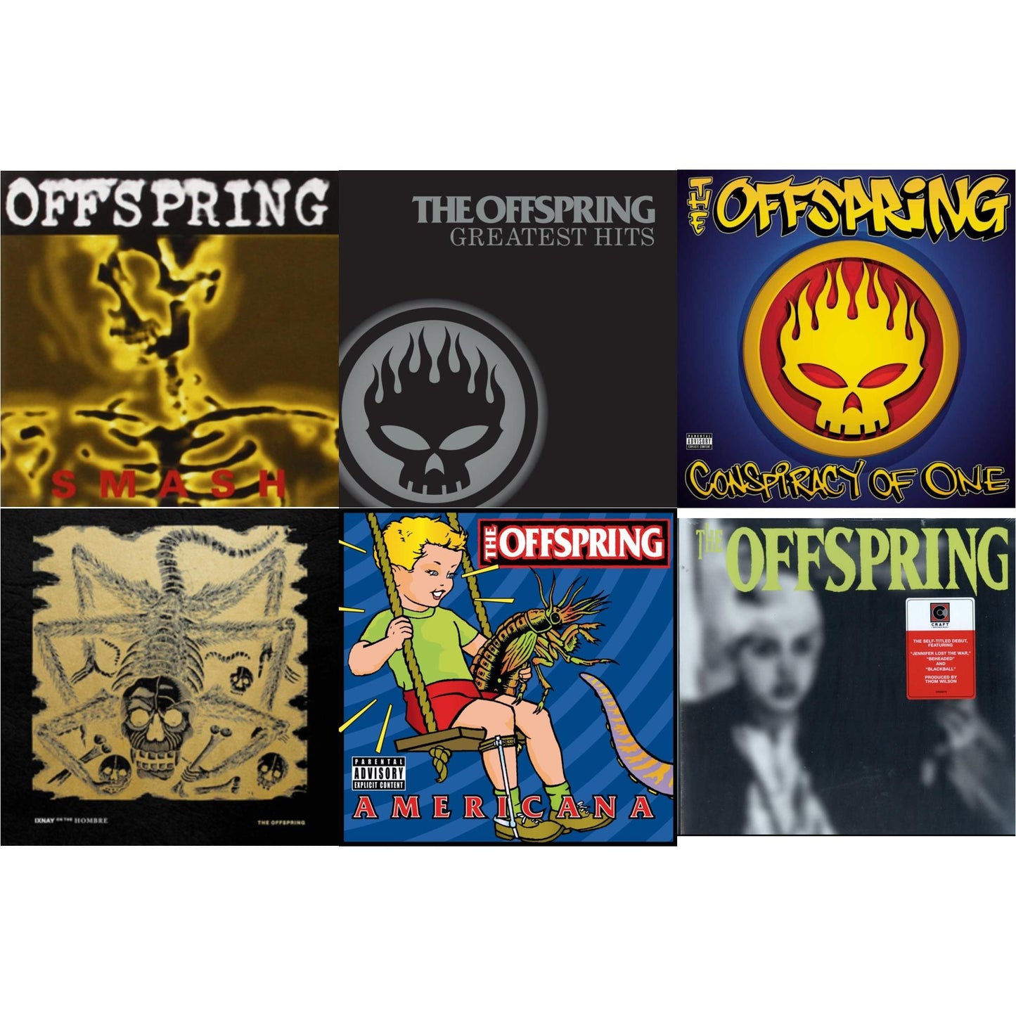 Smash & Greatest Hits & Conspiracy Of One & Ixnay On The Hombre (180G/Opaque Gold LP Vinyl/Leatherette Jacket) & Americana & Offspring (LP)