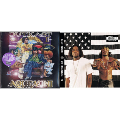 This is a 2 LP Vinyl SKU bundle.
1.This LP Vinyl is brand new.Format: LP VinylThis item's title is: AqueminiArtist: OutkastLabel: LEGACYBarcode: 730082605311Release Date: 9/29/1998
2.This LP Vinyl is brand new.
