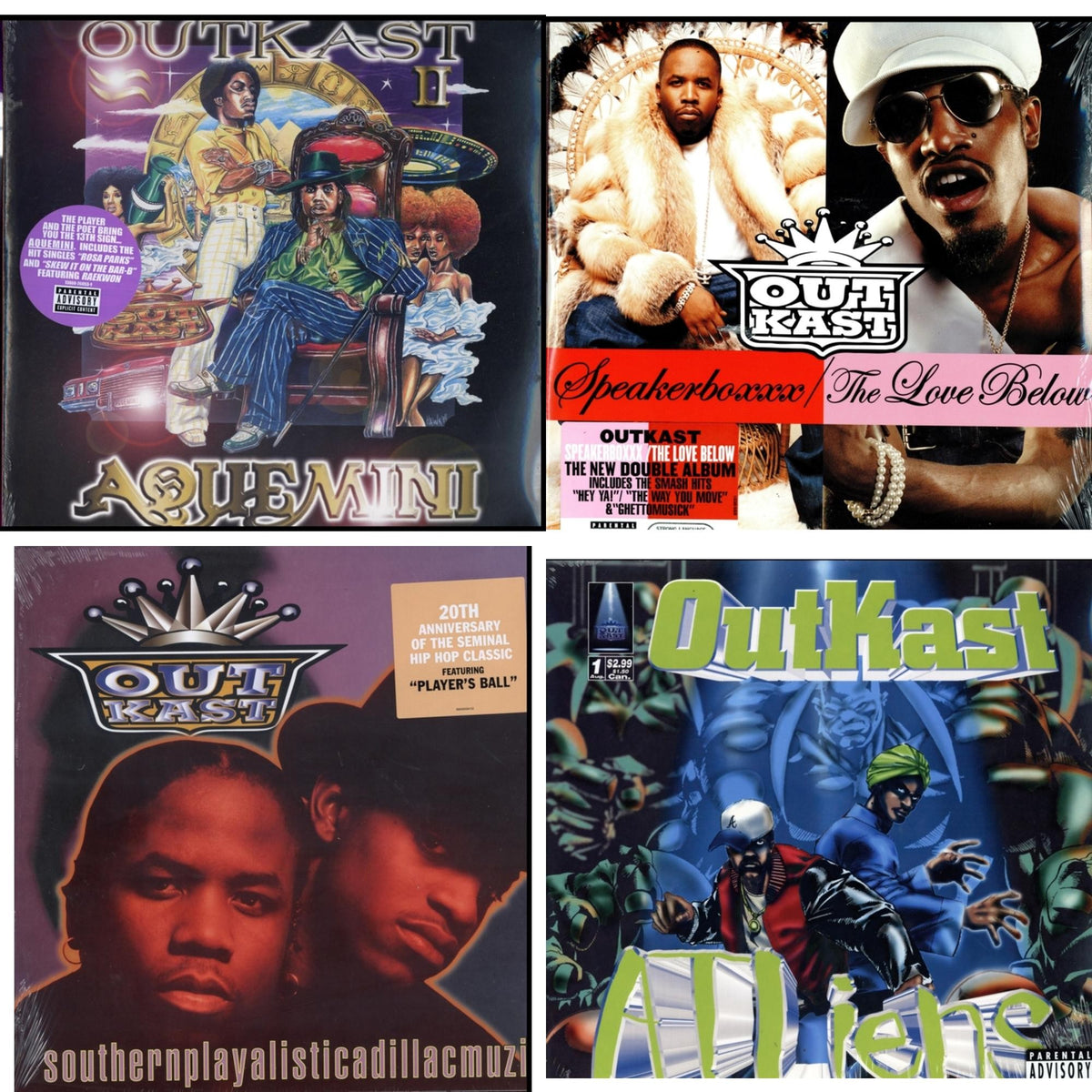 Atliens & Aquemini & Speakerboxxx / Love Below & Southernplayalisticadillacmuzik