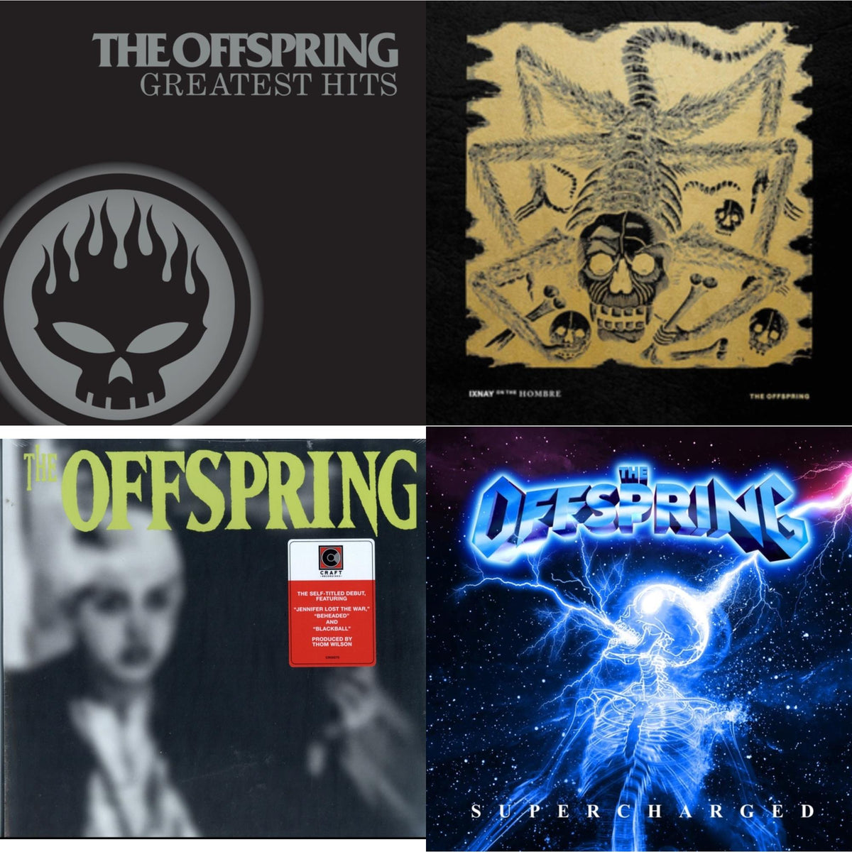 Greatest Hits & Ixnay On The Hombre (180G/Opaque Gold LP Vinyl/Leatherette Jacket) & Offspring (LP) & Supercharged