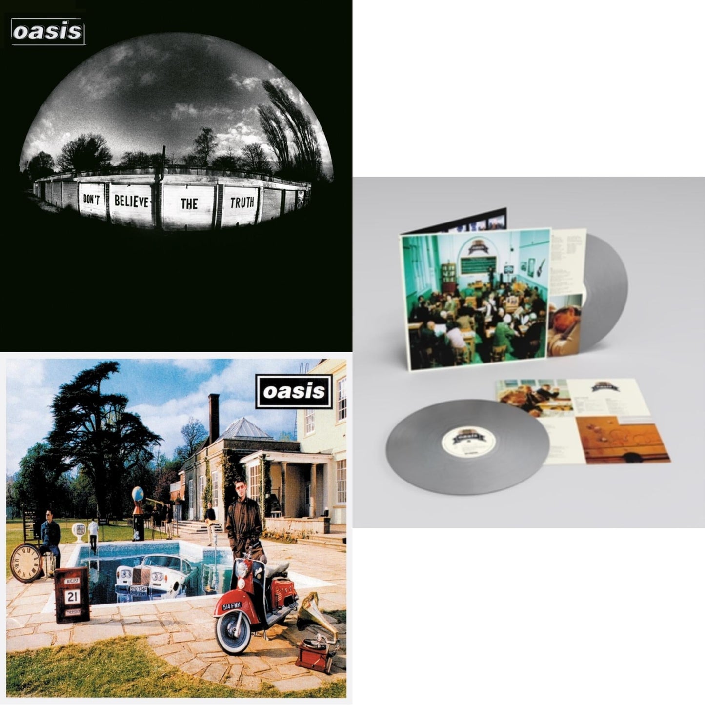 This is a 3 LP Vinyl SKU bundle.
1.This LP Vinyl is brand new.Format: LP VinylThis item's title is: Don't Believe The Truth (180G)Artist: OasisLabel: WHOLESALEBarcode: 5051961030013Release Date: 8/11/2020
2.This LP Vinyl is brand new.