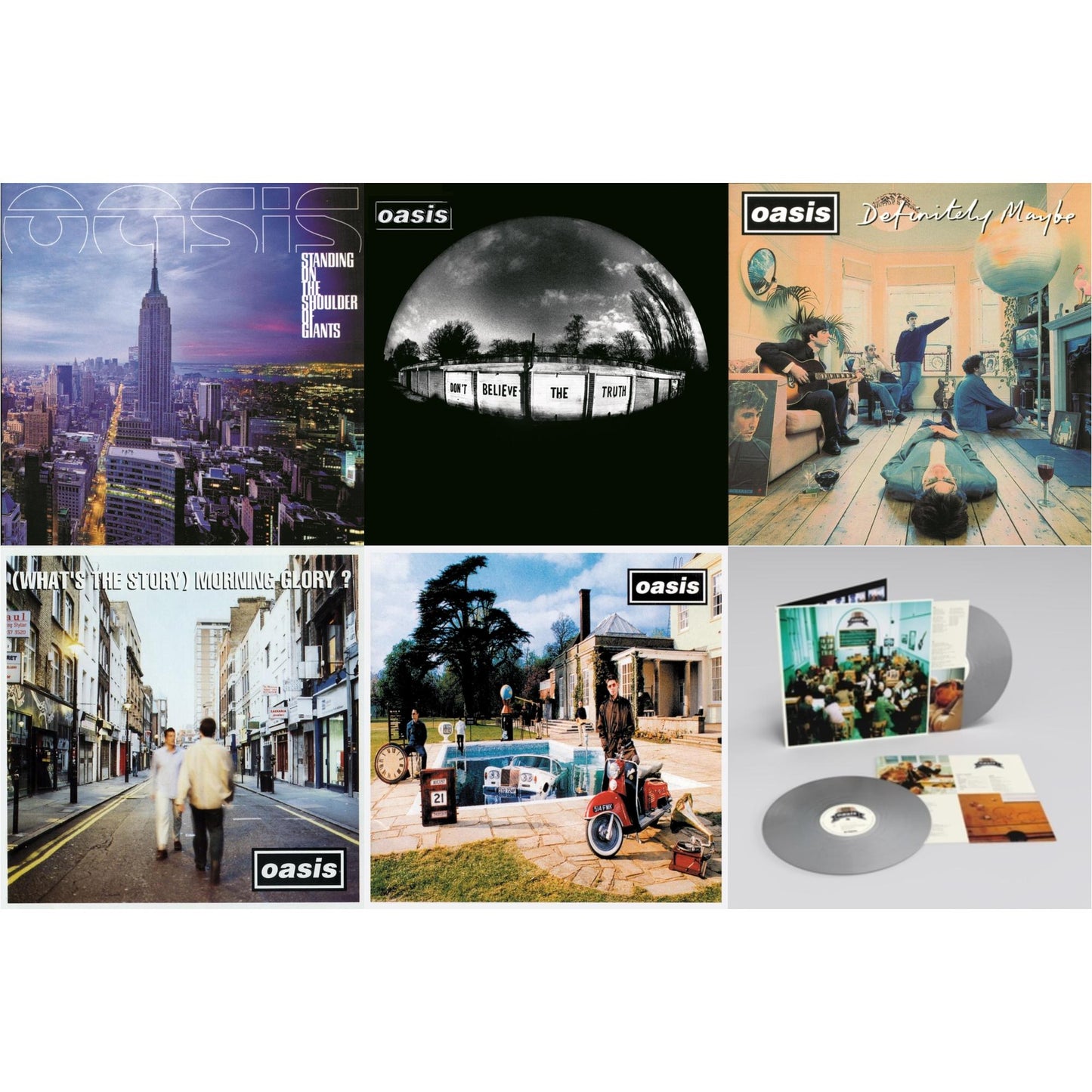This is a 6 LP Vinyl SKU bundle.
1.This LP Vinyl is brand new.Format: LP VinylMusic Style: Alternative RockThis item's title is: Standing On The Shoulder Of GiantsArtist: OasisLabel: BIG BROTHER RECORDINGS LIMITEDBarcode: 5051961002010Release Date: 8/11/2020
2.