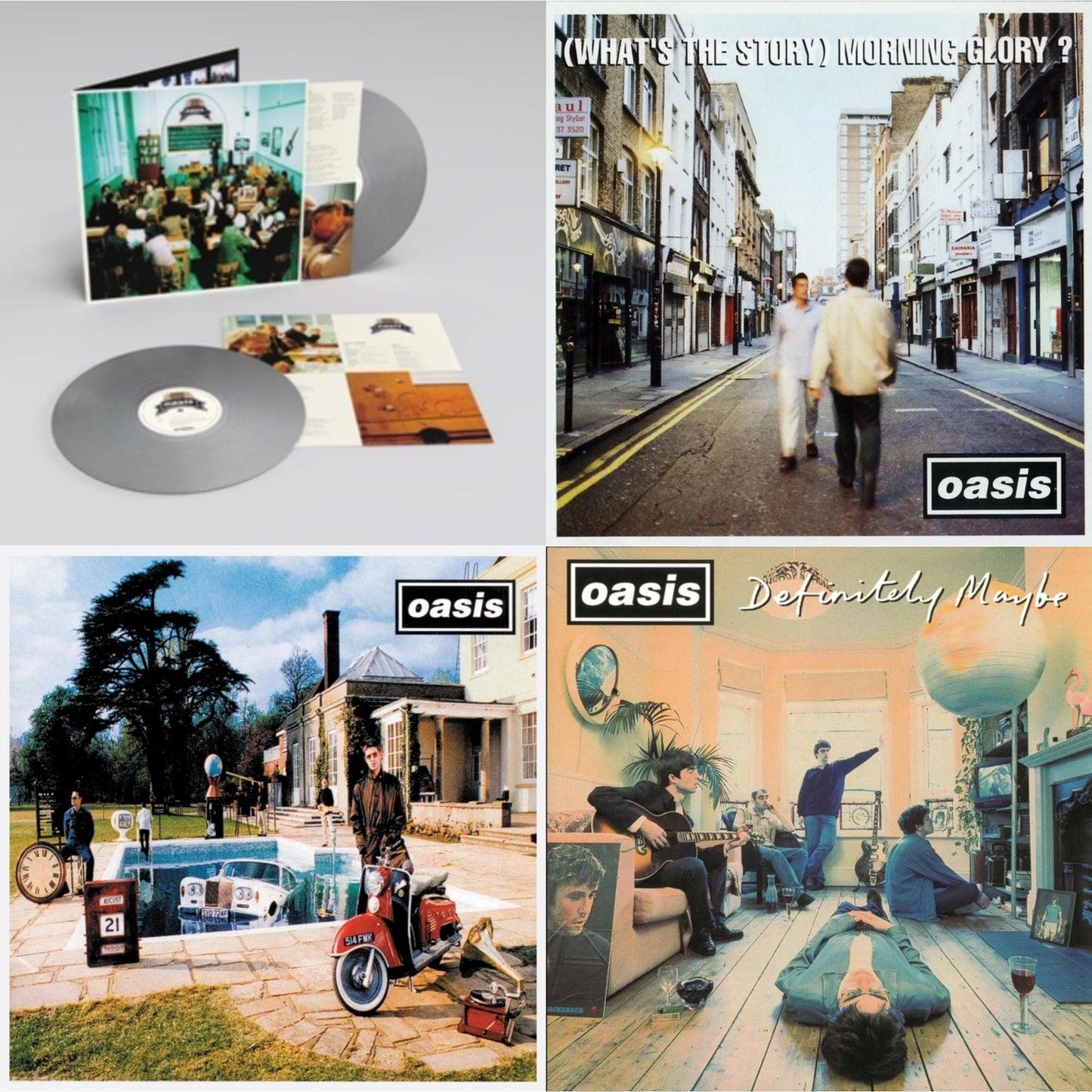 This is a 4 LP Vinyl SKU bundle.
1.This LP Vinyl is brand new.Format: LP VinylMusic Style: Alternative RockThis item's title is: Definitely MaybeArtist: OasisLabel: UNIVERSALBarcode: 5051961070019Release Date: 8/11/2020
2.This LP Vinyl is brand new.