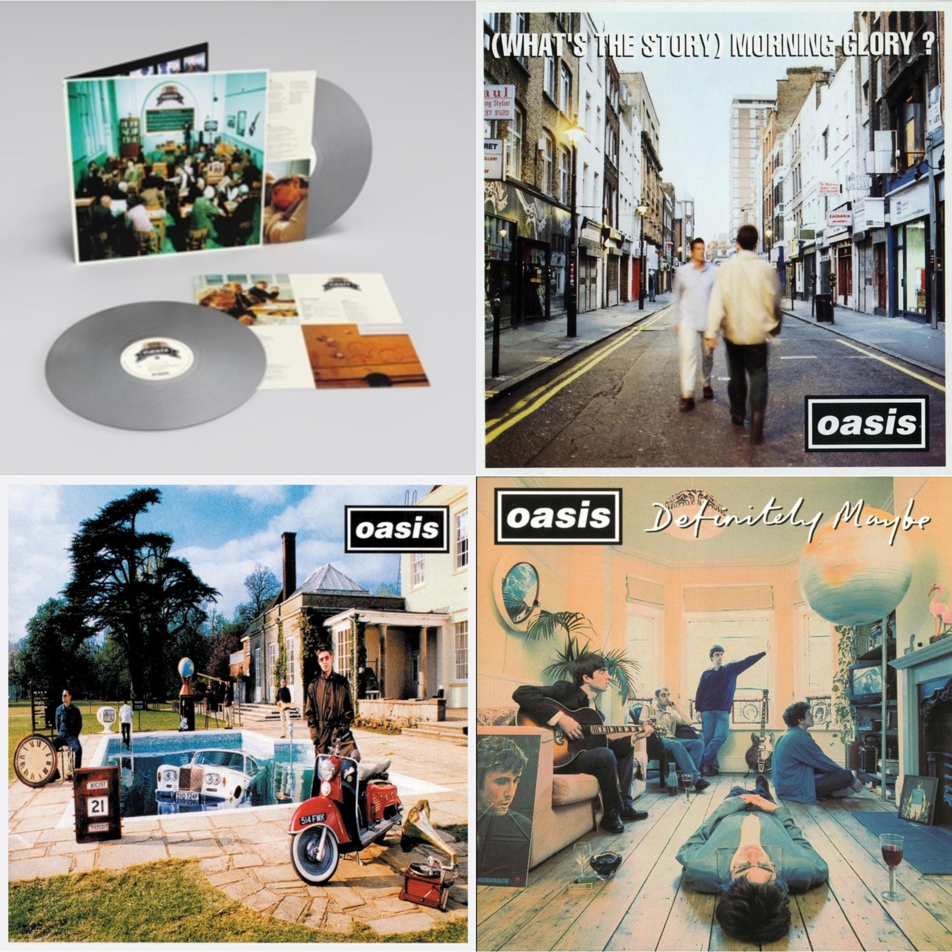 This is a 4 LP Vinyl SKU bundle.
1.This LP Vinyl is brand new.Format: LP VinylMusic Style: Alternative RockThis item's title is: Definitely MaybeArtist: OasisLabel: UNIVERSALBarcode: 5051961070019Release Date: 8/11/2020
2.This LP Vinyl is brand new.