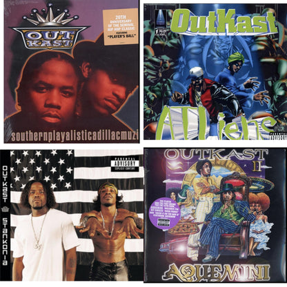 This is a 4 LP Vinyl SKU bundle.
1.This LP Vinyl is brand new.Format: LP VinylMusic Style: ConsciousThis item's title is: SouthernplayalisticadillacmuzikArtist: OutkastLabel: LEGACYBarcode: 888430426412Release Date: 6/3/2014
2.This LP Vinyl is brand new.