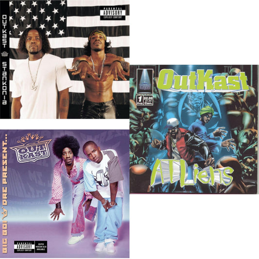 This is a 3 CD SKU bundle.
1.This CD is brand new.Format: CDMusic Style: ConsciousThis item's title is: StankoniaArtist: OutkastLabel: LEGACYBarcode: 730082607223Release Date: 10/31/2000
2.This CD is brand new.