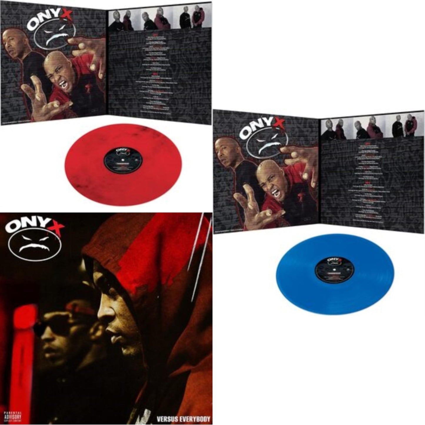 This is a 3 LP Vinyl SKU bundle.
1.This LP Vinyl is brand new.Format: LP VinylMusic Style: FunkThis item's title is: Turndafucup (Red LP Vinyl)Artist: OnyxLabel: CLEOPATRABarcode: 889466253812Release Date: 5/6/2022
2.This LP Vinyl is brand new.