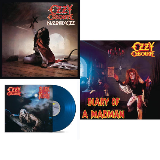 Bark At The Moon (40Th Anniversary) (Translucent Cobalt Blue LP Vinyl) & Blizzard Of Ozz (180G/30Th Anniversary Legacy Edition) & Diary Of A Madman (180G)