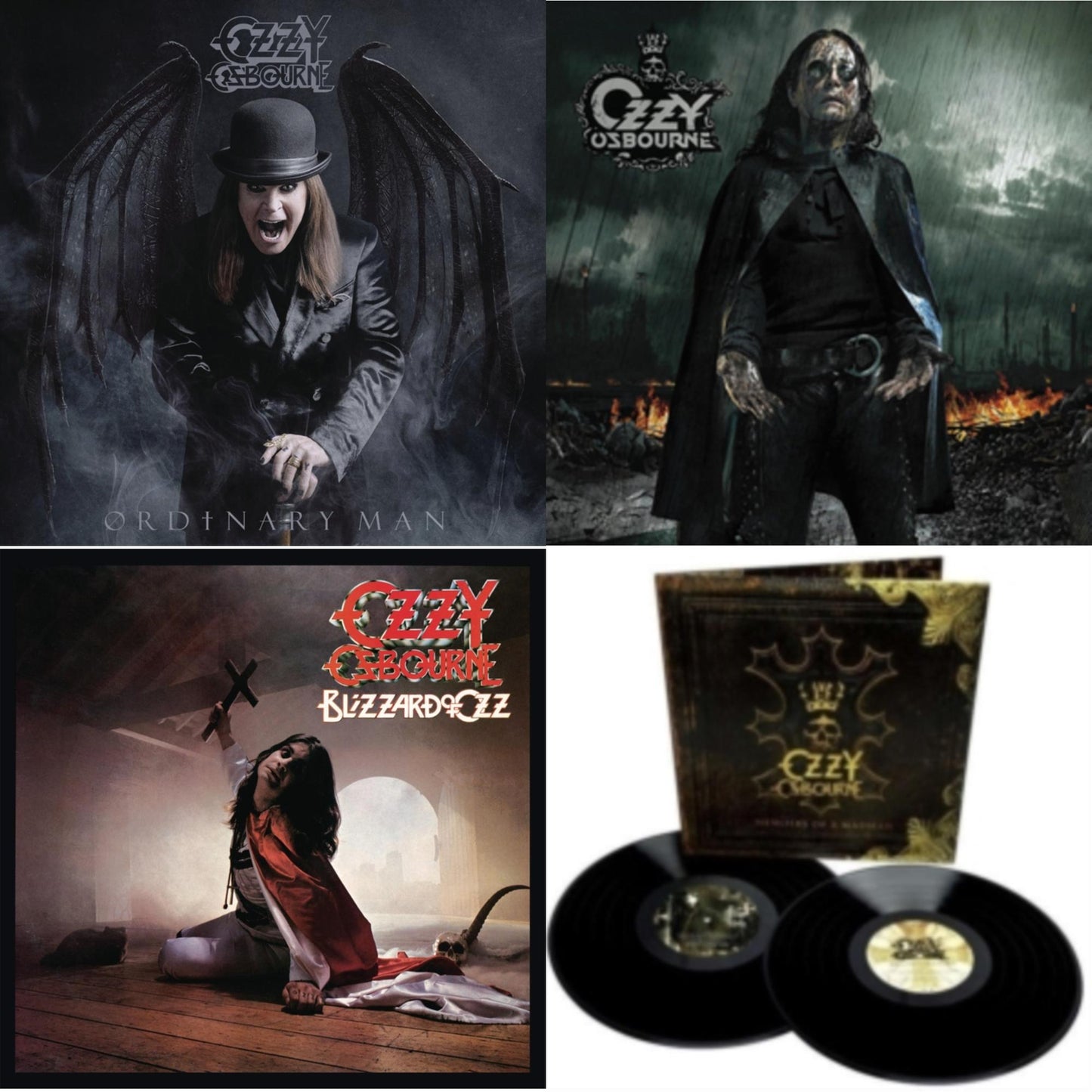 Ordinary Man (140G) & Black Rain (2LP) & Blizzard Of Ozz (180G/30Th Anniversary Legacy Edition) & Memoirs Of A Madman (2LP/180G/Gatefold)