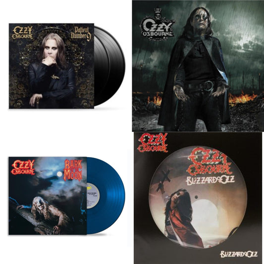 Patient Number 9 & Black Rain (2LP) & Bark At The Moon (40Th Anniversary) (Translucent Cobalt Blue LP Vinyl) & Blizzard Of Ozz (Picture Disc)