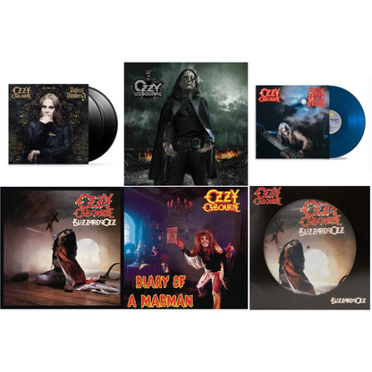 Patient Number 9 & Black Rain (2LP) & Bark At The Moon (40Th Anniversary) (Translucent Cobalt Blue LP Vinyl) & Blizzard Of Ozz (180G/30Th Anniversary Legacy Edition) & Diary Of A Madman (180G) & Blizzard Of Ozz (Picture Disc)