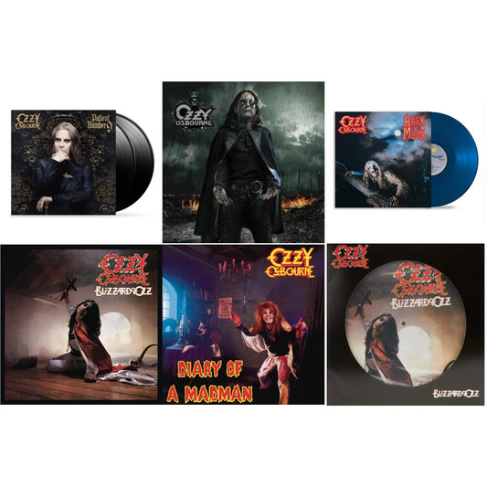 Patient Number 9 & Black Rain (2LP) & Bark At The Moon (40Th Anniversary) (Translucent Cobalt Blue LP Vinyl) & Blizzard Of Ozz (180G/30Th Anniversary Legacy Edition) & Diary Of A Madman (180G) & Blizzard Of Ozz (Picture Disc)