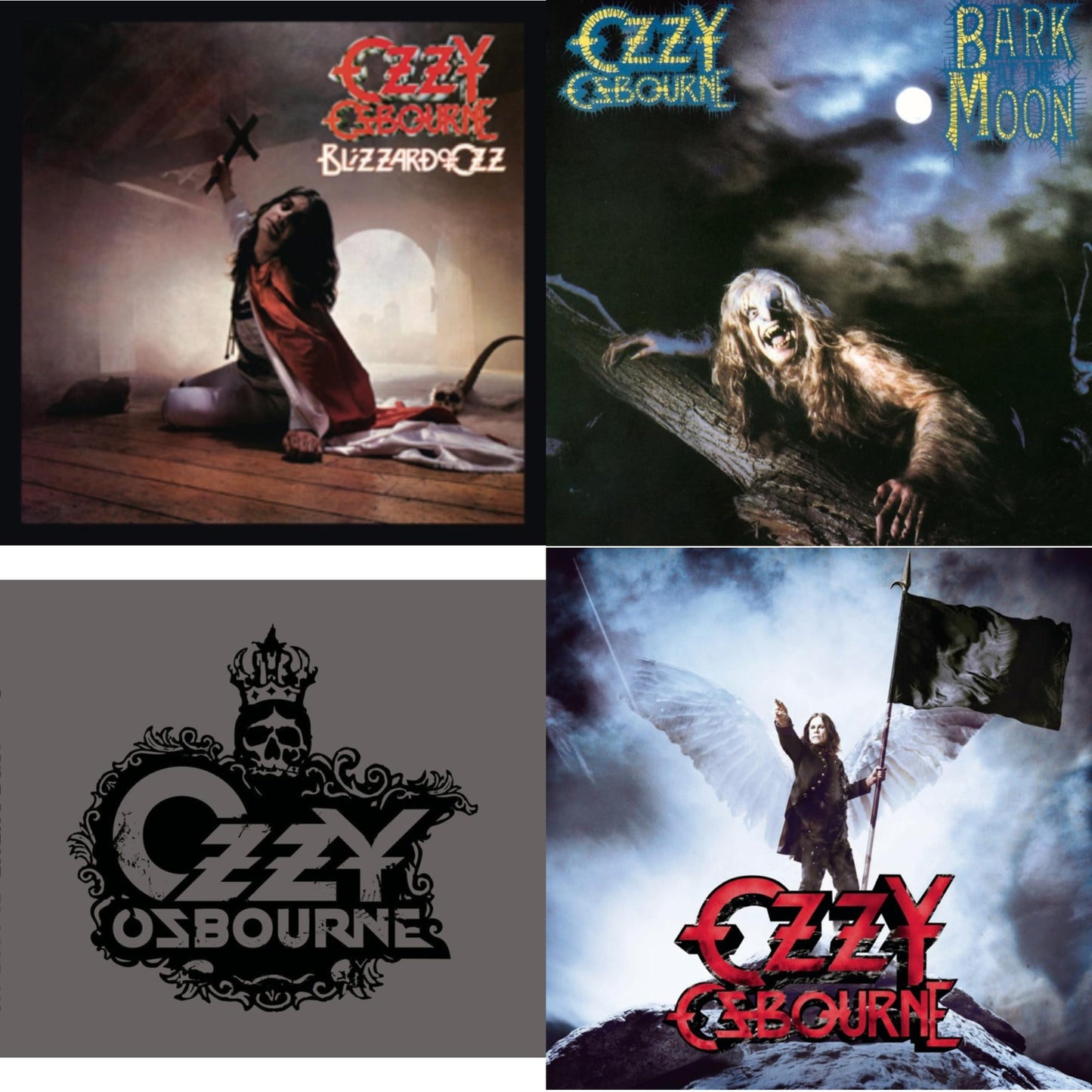 Blizzard Of Ozz & Bark At The Moon & Black Rain & Scream