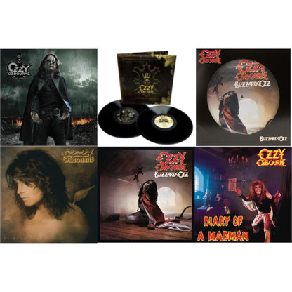 No More Tears (2LP) & Black Rain (2LP) & Blizzard Of Ozz (180G/30Th Anniversary Legacy Edition) & Diary Of A Madman (180G) & Blizzard Of Ozz (Picture Disc) & Memoirs Of A Madman (2LP/180G/Gatefold)