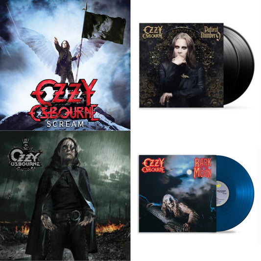 Scream (2LP) & Patient Number 9 & Black Rain (2LP) & Bark At The Moon (40Th Anniversary) (Translucent Cobalt Blue LP Vinyl)