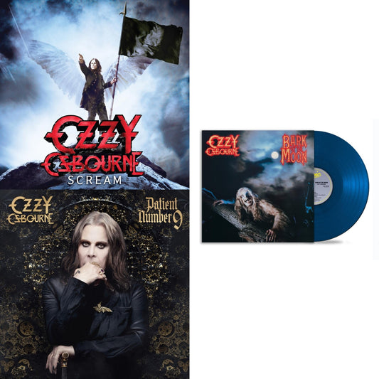 Scream (2LP) & Patient Number 9 (Picture Disc/2LP) & Bark At The Moon (40Th Anniversary) (Translucent Cobalt Blue LP Vinyl)