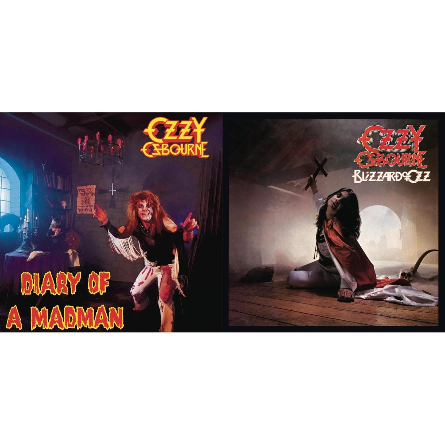 This is a 2 LP Vinyl SKU bundle.
1.This LP Vinyl is brand new.Format: LP VinylMusic Style: Heavy MetalThis item's title is: Diary Of A Madman (180G)Artist: Ozzy OsbourneLabel: LEGACYBarcode: 886978666512Release Date: 5/3/2011
2.This LP Vinyl is brand new.