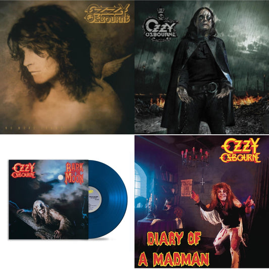 No More Tears (2LP) & Black Rain (2LP) & Bark At The Moon (40Th Anniversary) (Translucent Cobalt Blue LP Vinyl) & Diary Of A Madman (180G)