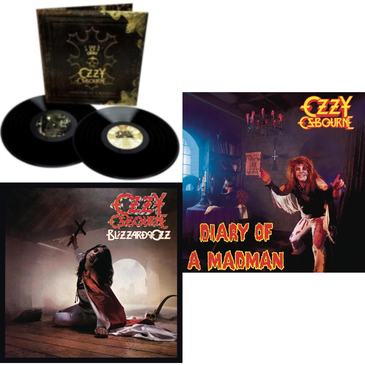 Blizzard Of Ozz (180G/30Th Anniversary Legacy Edition) & Diary Of A Madman (180G) & Memoirs Of A Madman (2LP/180G/Gatefold)