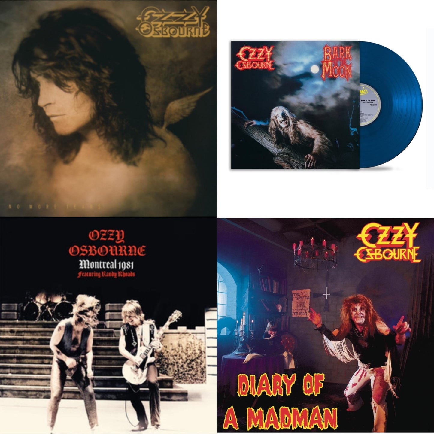 No More Tears (2LP) & Bark At The Moon (40Th Anniversary) (Translucent Cobalt Blue LP Vinyl) & Montreal & Diary Of A Madman (180G)