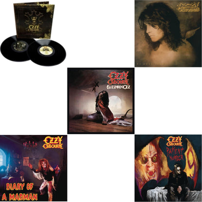 This is a 5 LP Vinyl SKU bundle.
1.This LP Vinyl is brand new.Format: LP VinylMusic Style: Heavy MetalThis item's title is: No More Tears (2LP)Artist: Ozzy OsbourneLabel: LEGACYBarcode: 194398772714Release Date: 9/17/2021
2.This LP Vinyl is brand new.