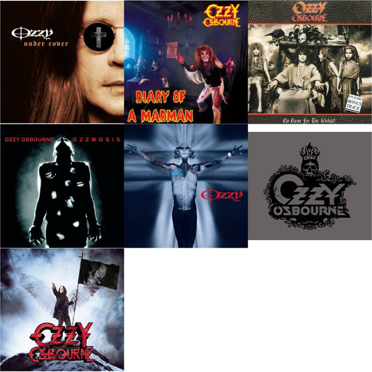 Under Cover & Diary Of A Mad Man & No Rest For The Wicked & Ozzmosis & Down To Earth & Black Rain & Scream