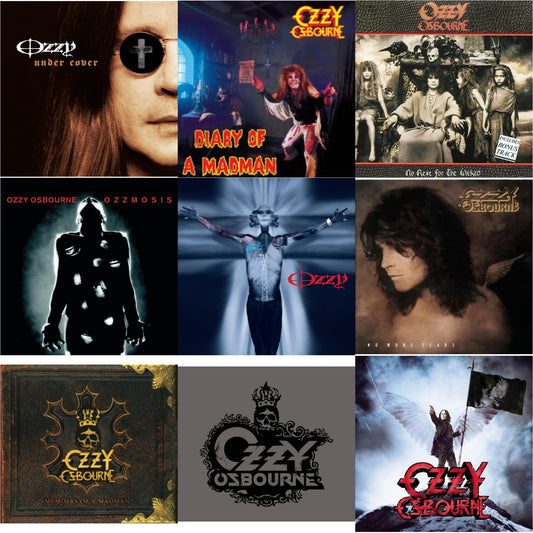 Under Cover & Diary Of A Mad Man & No Rest For The Wicked & Ozzmosis & Down To Earth & No More Tears & Memoirs Of A Madman & Black Rain & Scream