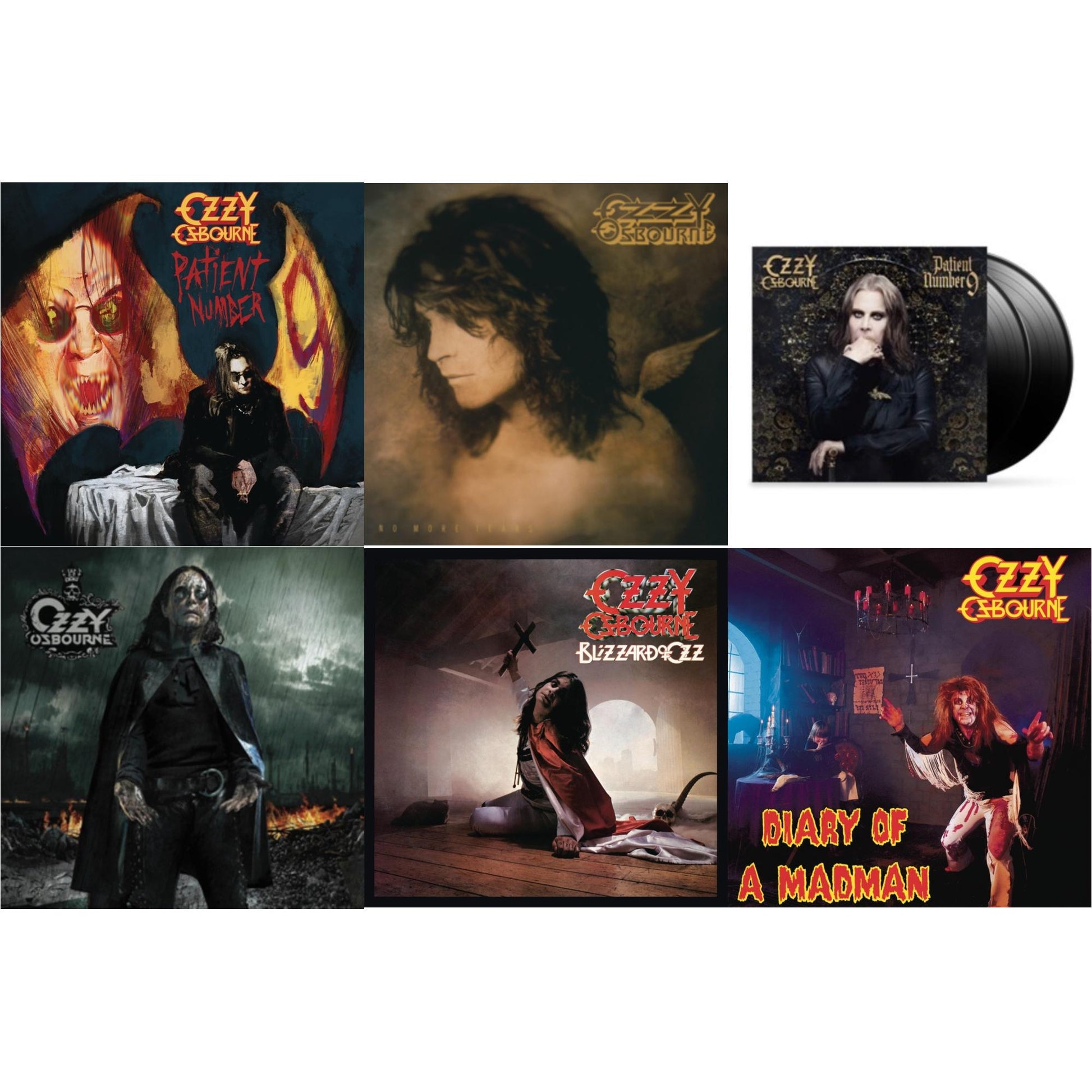 This is a 6 LP Vinyl SKU bundle.
1.This LP Vinyl is brand new.Format: LP VinylMusic Style: Heavy MetalThis item's title is: No More Tears (2LP)Artist: Ozzy OsbourneLabel: LEGACYBarcode: 194398772714Release Date: 9/17/2021
2.This LP Vinyl is brand new.