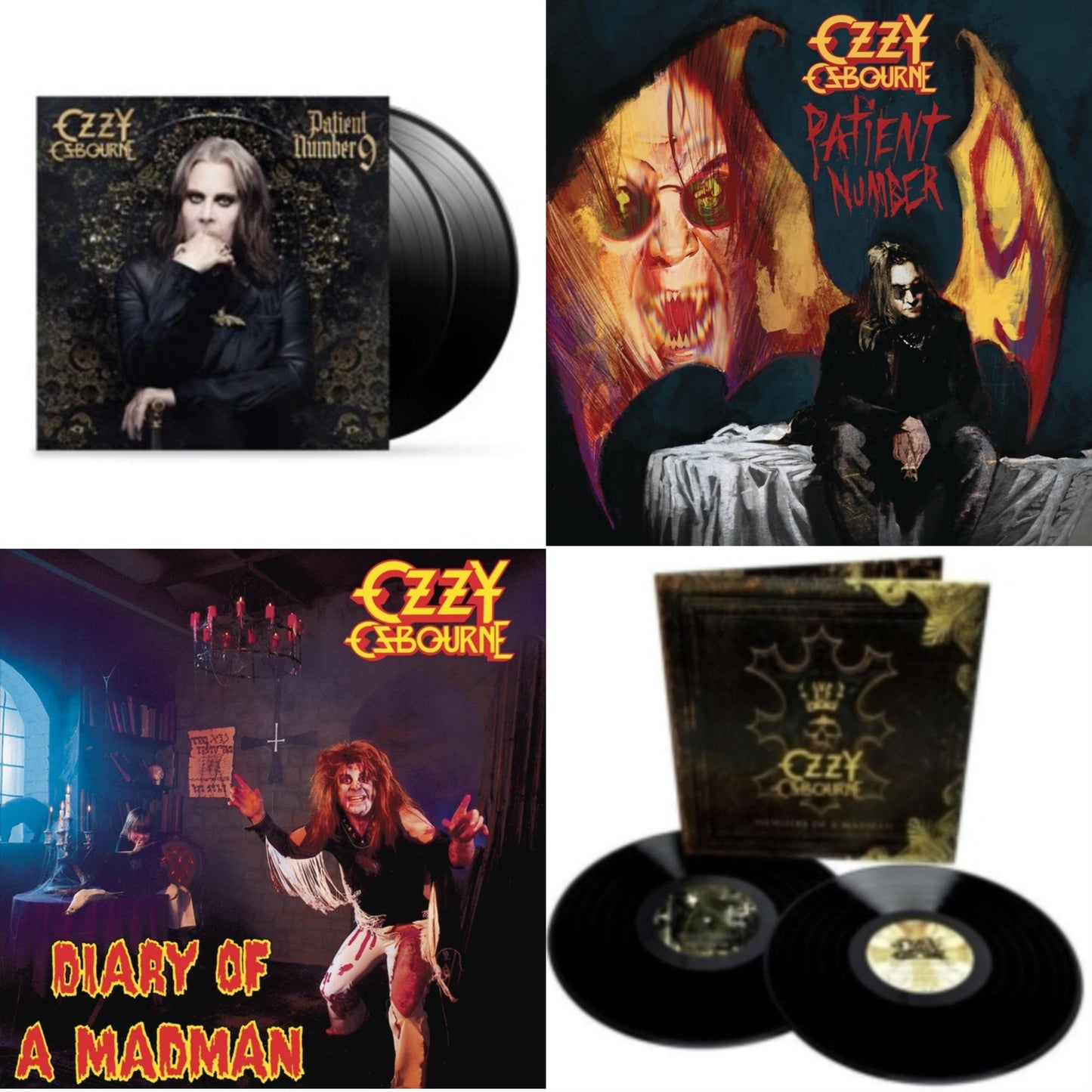 This is a 4 LP Vinyl SKU bundle.
1.This LP Vinyl is brand new.Format: LP VinylMusic Style: Hard RockThis item's title is: Patient Number 9Artist: Ozzy OsbourneLabel: EPICBarcode: 194399328118Release Date: 9/9/2022
2.This LP Vinyl is brand new.