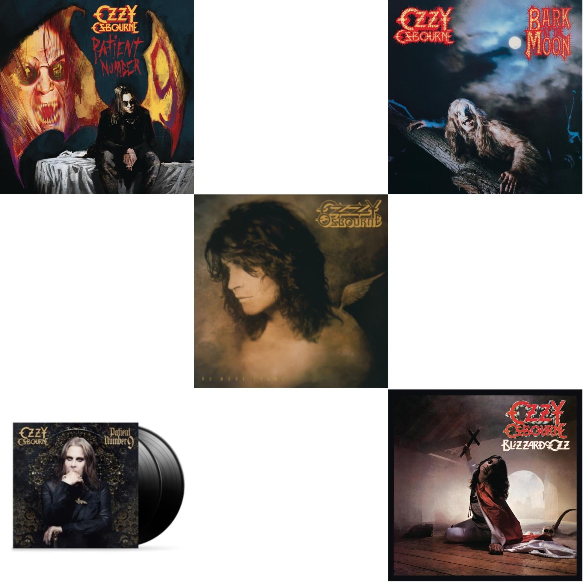This is a 5 LP Vinyl SKU bundle.
1.This LP Vinyl is brand new.Format: LP VinylMusic Style: Hard RockThis item's title is: Patient #9 (2LP/Alternative Todd Mcarlane Cover/Comic BookArtist: Ozzy OsbourneLabel: EPICBarcode: 196587369811Release Date: 2/3/2023
2.